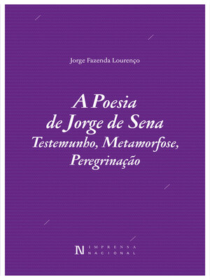cover image of A Poesia de Jorge de Sena